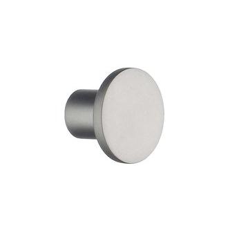 Smedbo B495 1 in. Round Knob in Satin Aluminum from the Design Collection